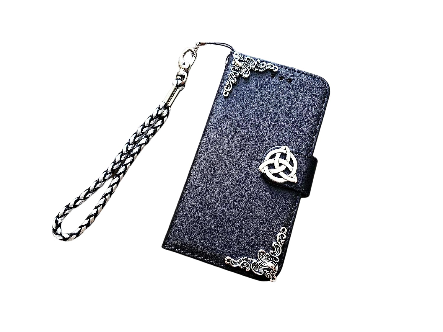 Trinity Celtic Knot phone leather wallet removable case for iPhone X XS XR 11 12 13 14 Pro Max Galaxy S23 S22 S21 S20 Ultra Note 20 10 Plus Mn1261