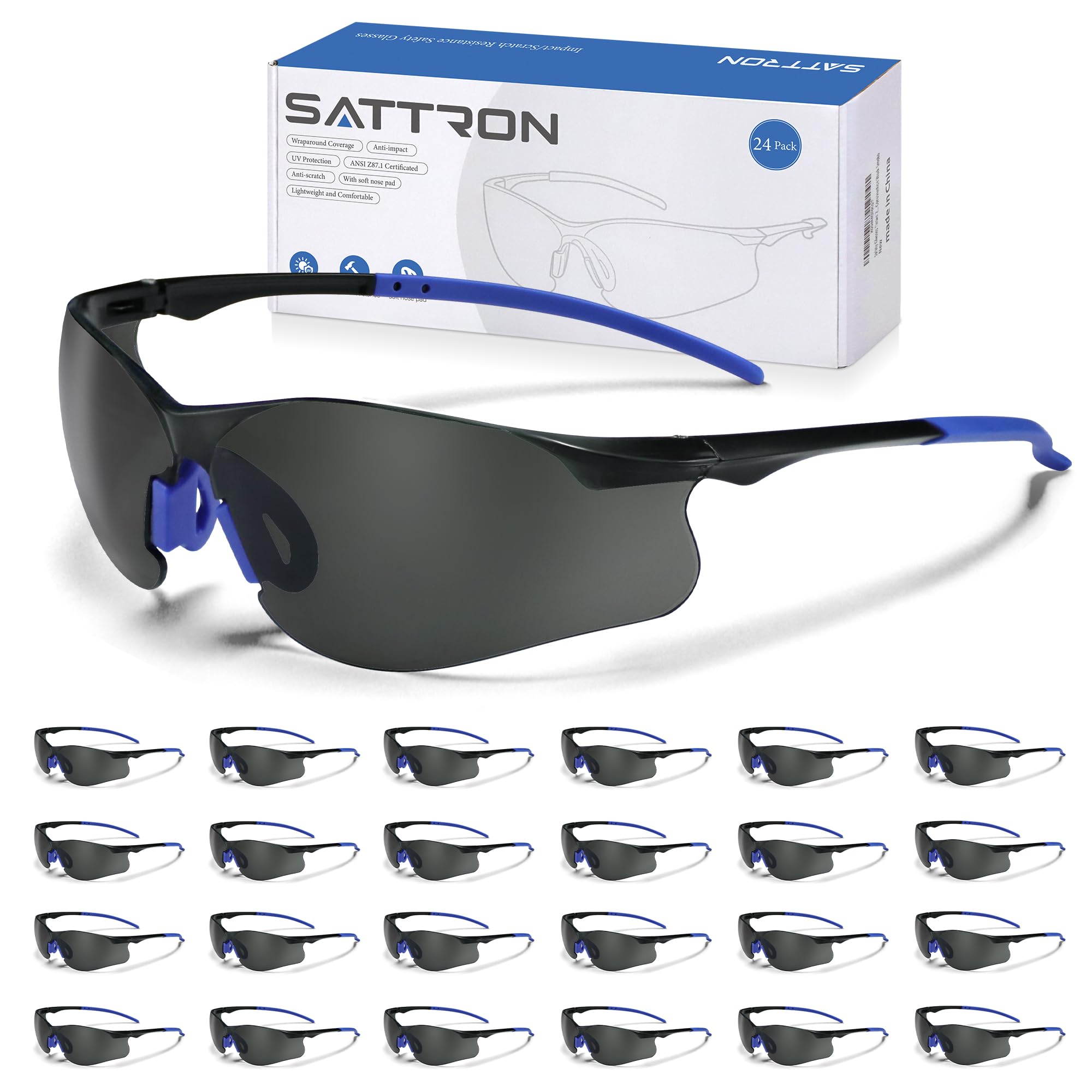 Clear Safety Glasses 3 Pack, Protective Eyewear UV Protection ANSI Z87.1, Safety Goggles Scratch & Impact Resistant, Eye Protection with Nose Pads for Men & Women Construction, Shooting, Lab Work — Amazon image 14