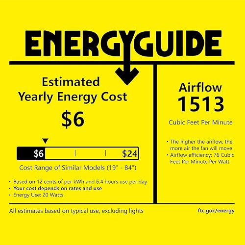 Miniatura 86 de Moderno ventilador de techo de montaje empotrado de 20 pulgadas con luces, 6 velocidades de viento, LED, dormitorio, cocina Negro-Y1095-BK02