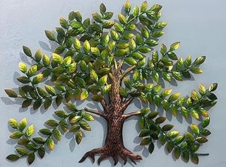 Metal Iron Tree wall mounted Willow hanging Decorative Wall Art Sculpture Decoration Item With Led for Home Living Room,Bedroom,Office,Hotel,Cafe,Farmhouse,Restaurants (28X2X30 Inches)