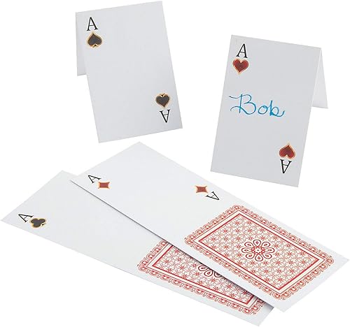 TARJETAS CASINO LUGAR NOCHE - Suministros para fiestas - 50 Piezas