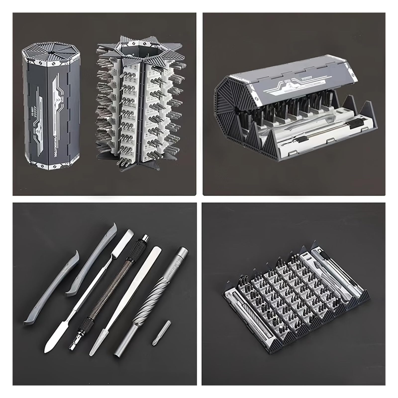 Zestaw Precyzyjnych Śrubokrętów 128 W 1 Magnetyczne Końcówki Śrubokrętów Phillips Torx Profesjonalne Narzędzia Do Naprawy Ręcznej Do Telefonu PC I Zegarka Wydajne I Praktyczne