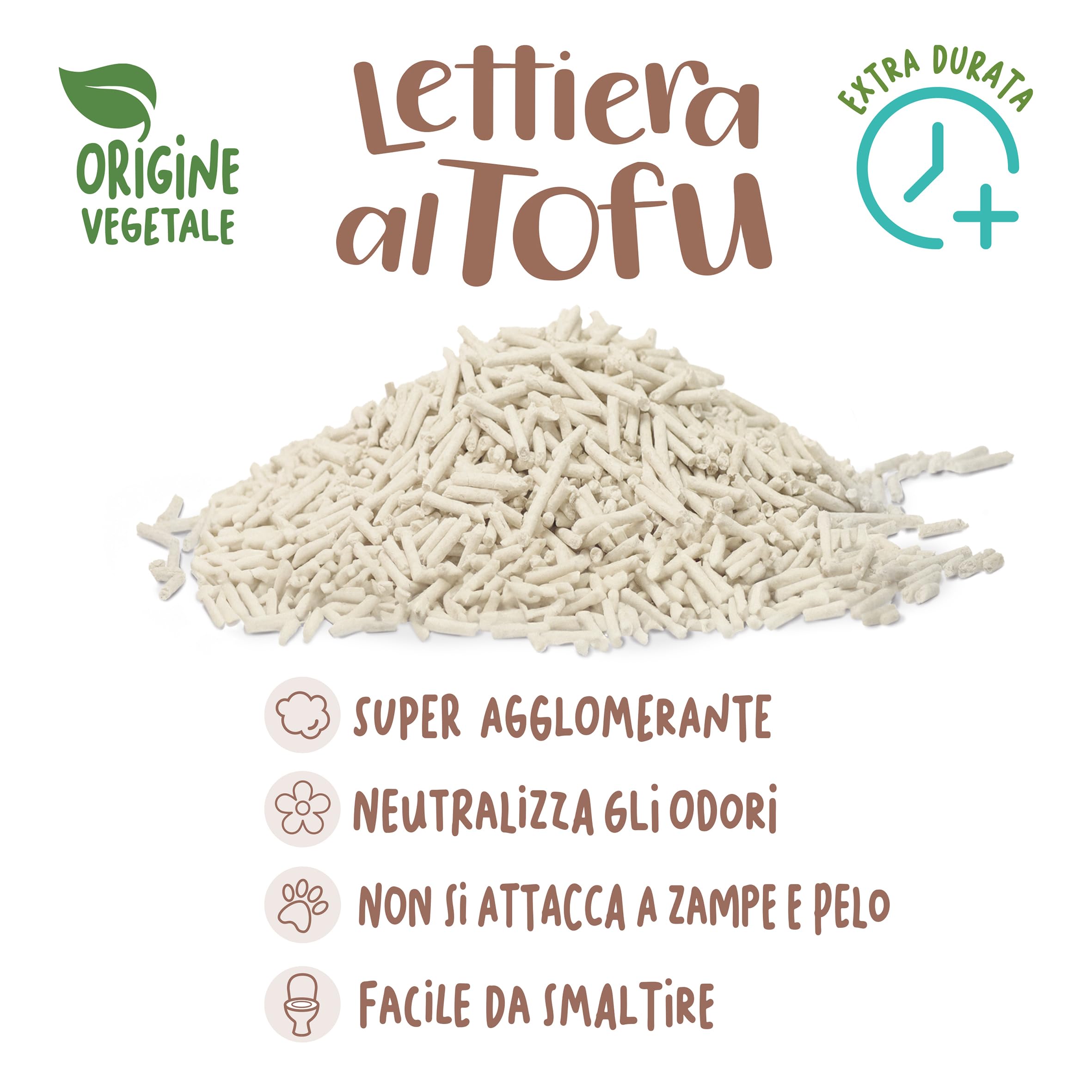 Best Friend - lettiera per gatti al tofu da 5,5 l Agglomerante e Vegetale. Fino a 30 giorni di utilizzo. Si smaltisce nell'organico o nel wc. Sabbia gatti anti odore Classica,