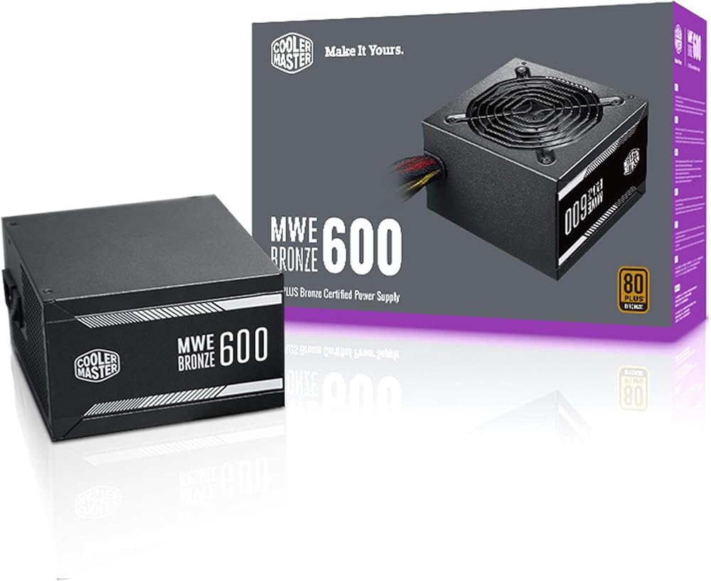 Cooler Master MWE 600 Bronze, 80+ Bronze Certified 600W Power Supply - View 1