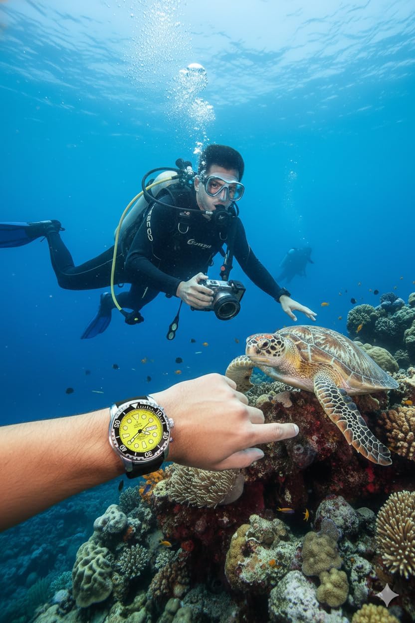 RATIO FreeDiver Helium-Safe Dive Watch Sapphire Crystal Automatic Diver Watch 1000M Water Resistant Diving Watch for Men - Image 4