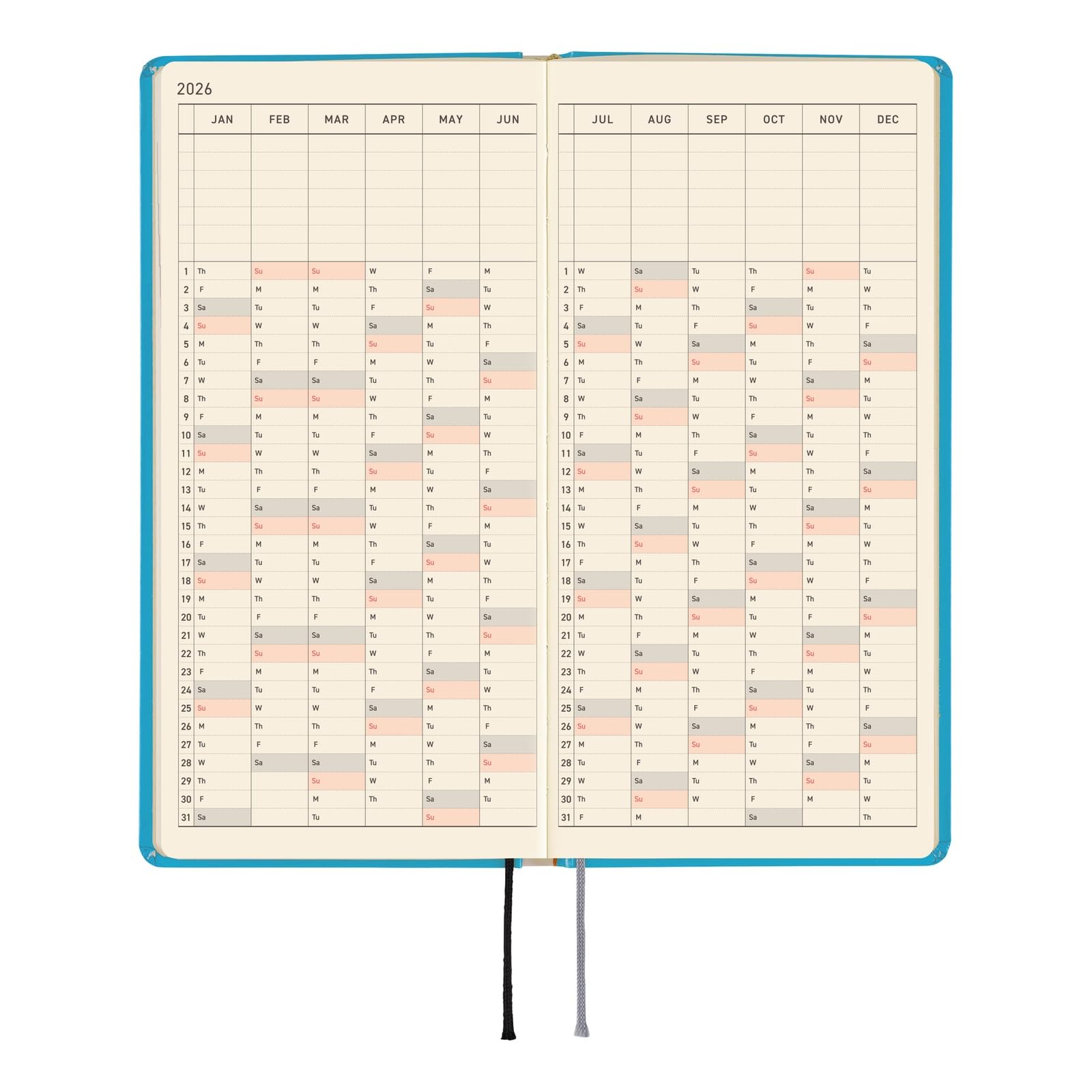 Hobonichi Techo 2026 Weeks – Virginia Lee Burton: The Little House (inglés, alto y delgado, inicio de enero)