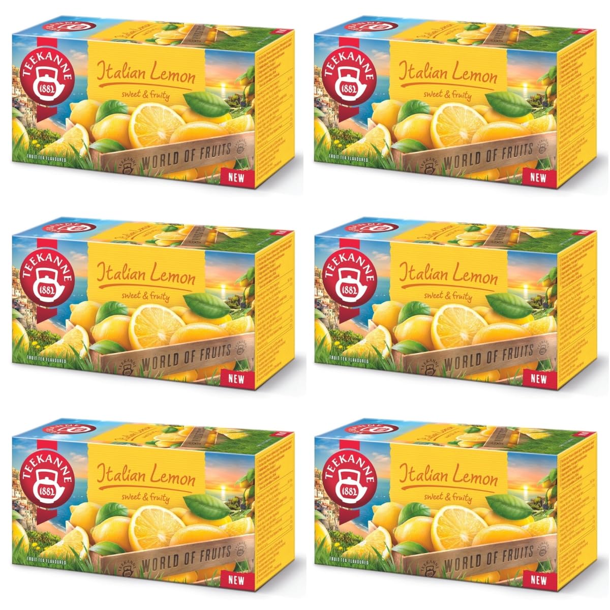 Tetera de limón italiano (New Edition) – Tés de frutas con sabor a limón y miel – 6 x 20 Tb