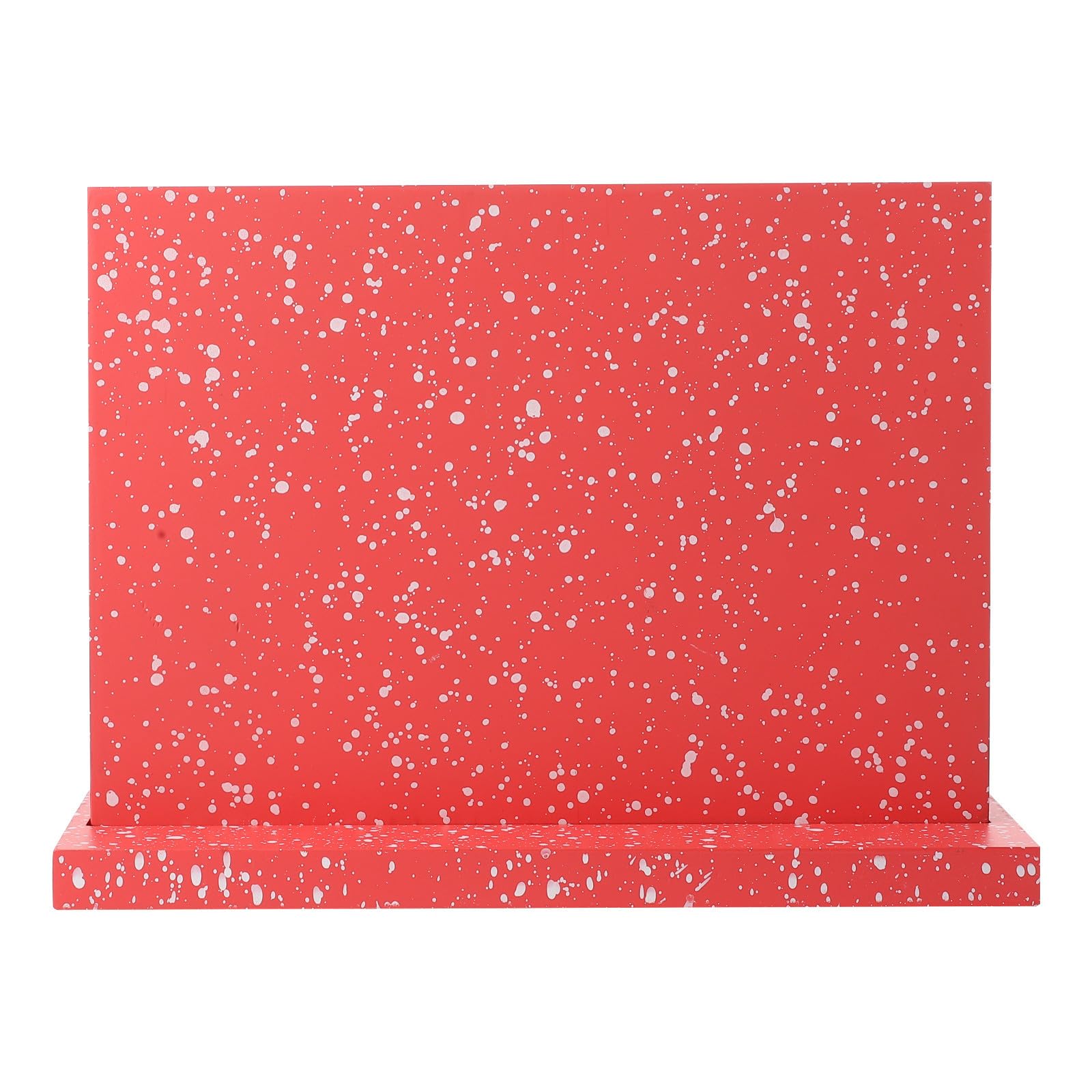 VILLCASE Support de Rangement pour Couteaux, Titulaire Magnétique en Fibreboard et Métal, Rouge, Vis Adaptatrices, Cuisine
