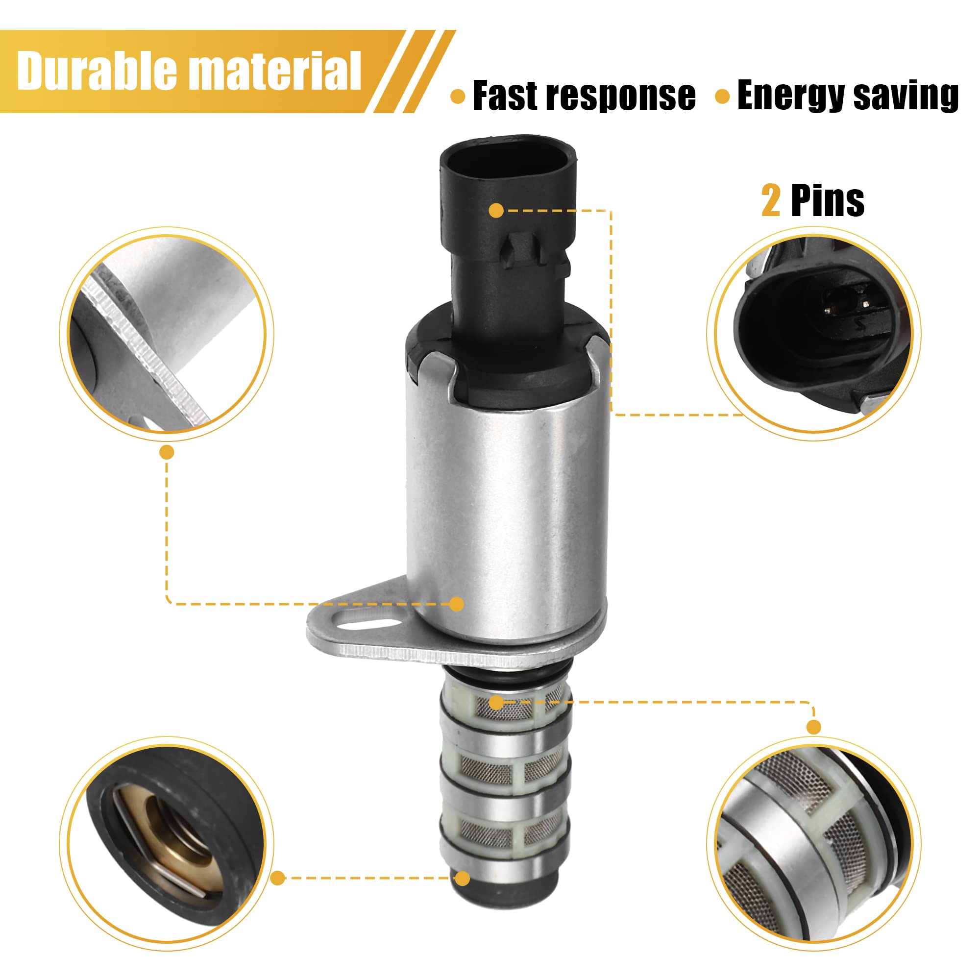 A ABSOPRO 55209167 Olio Controllo Variabile Valvola Fasatura VVT Solenoide per Ford