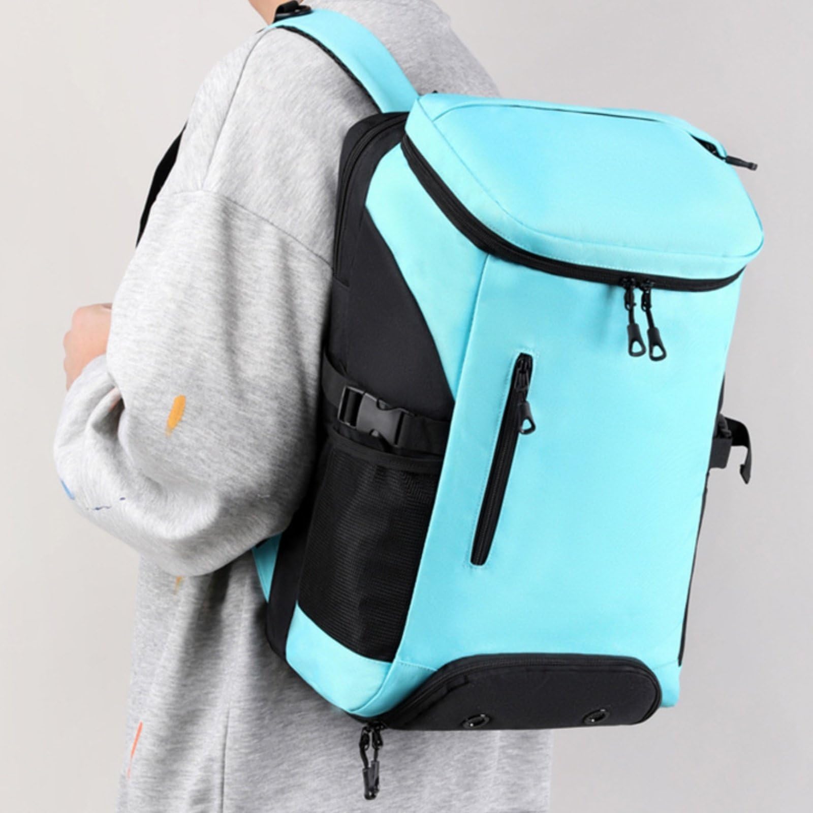 Estuche para Raquetas de Bádminton Mochila Deportiva Bolsa Funda Organizador Almohadillada con Compartimento para Raquetas Bolsillo Ventilado para, Rosado, Rosa