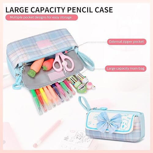 Miniatura 4 de Mochila escolar para niñas, 3 piezas, con lonchera, juego de mochila para adolescentes y niñas, linda mochila escolar para niños y niñas adolescentes