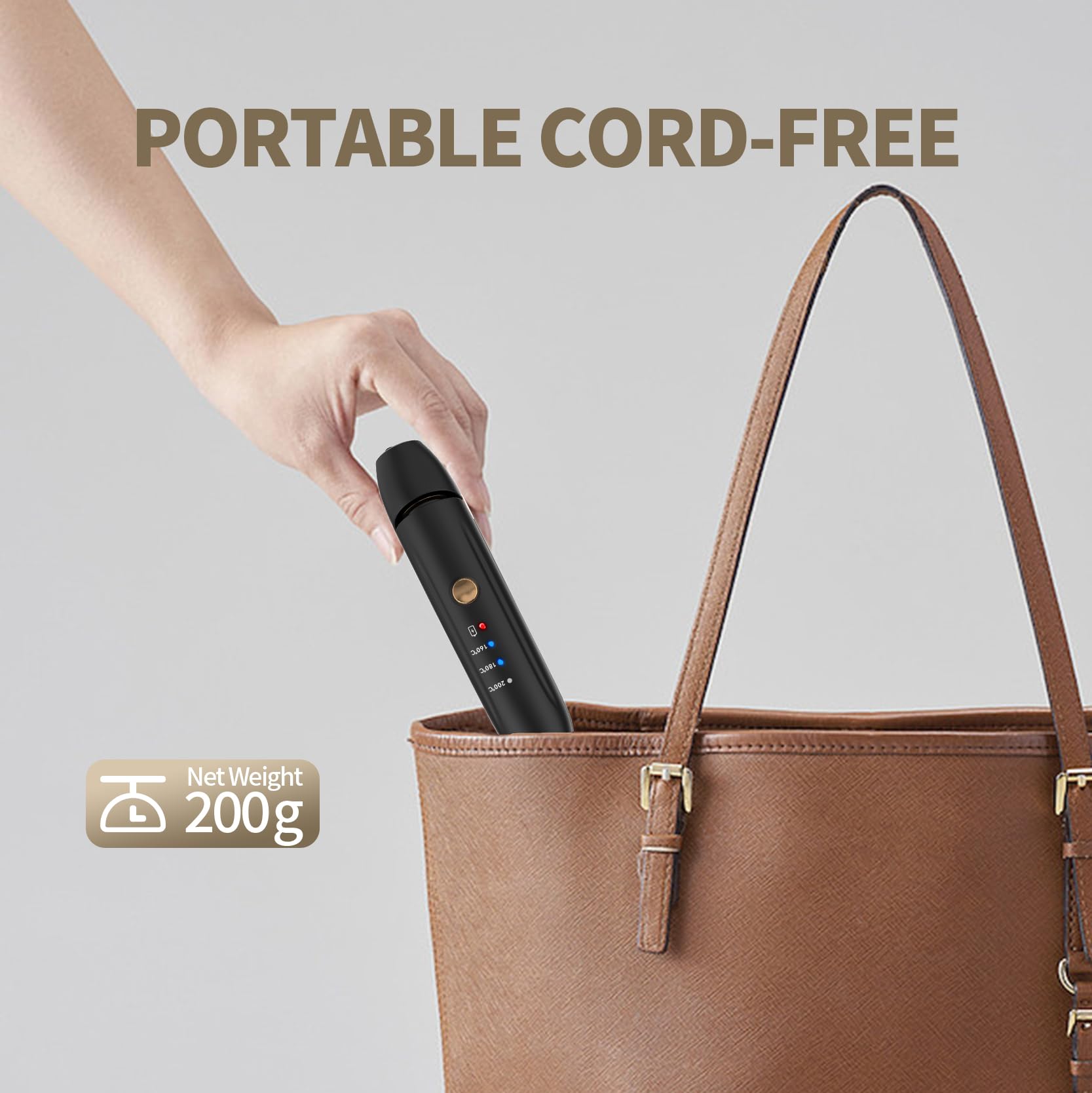 Lisseur sans fil, fer à lisser céramique Styling Clip, lisseur et fer à boucler portable 2-en-1 avec chargeur de type C et station de charge pour le salon de coiffure, la maison, les voyages (Noir)