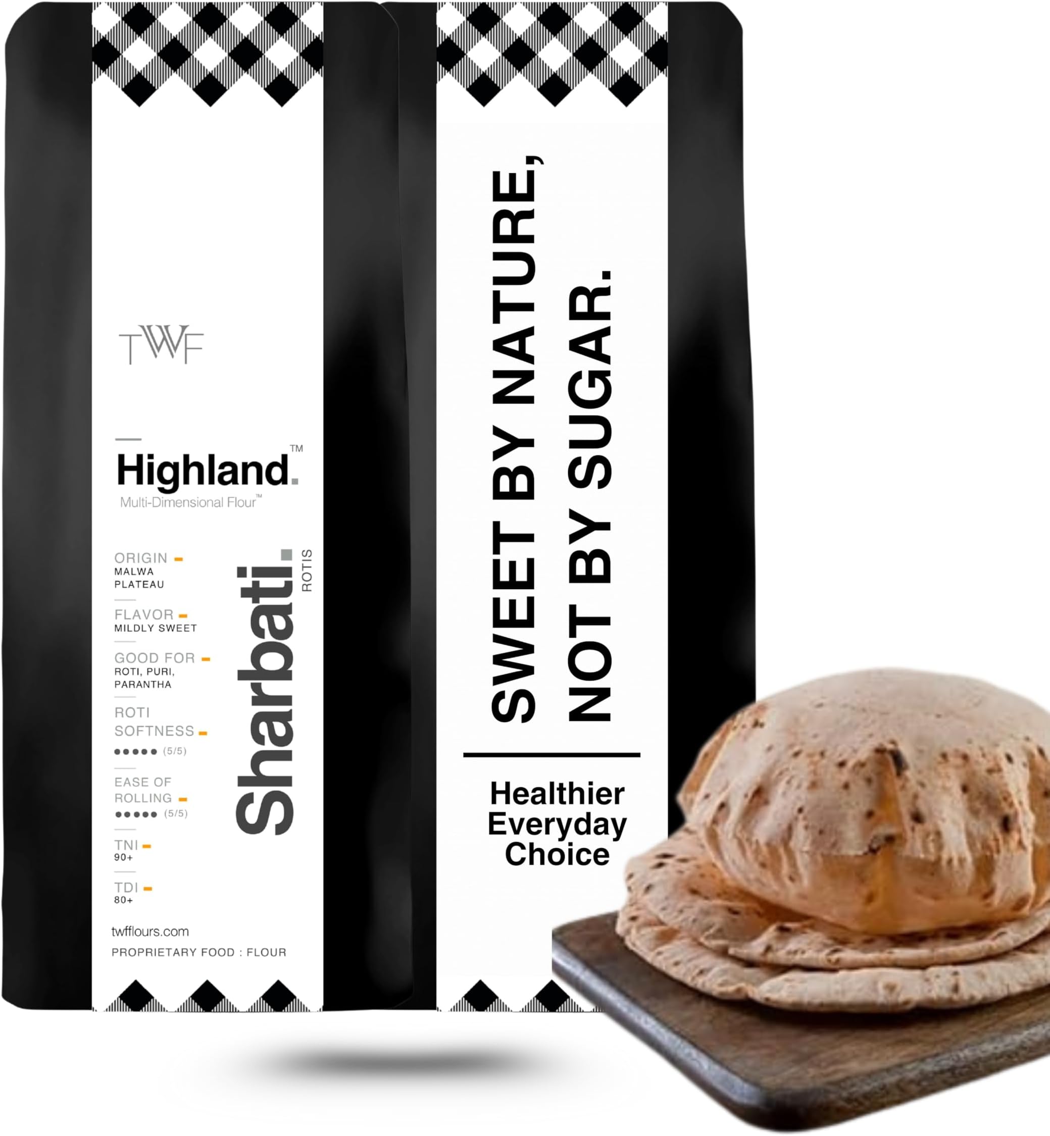 - Premium Sharbati Atta | Highland Flour | 10 Kg | 100% Madhya Pradesh Sharbati | MP Chakki Atta | With Bran and Germ | No Bleach | No Preservatives or Artificial Flavors
