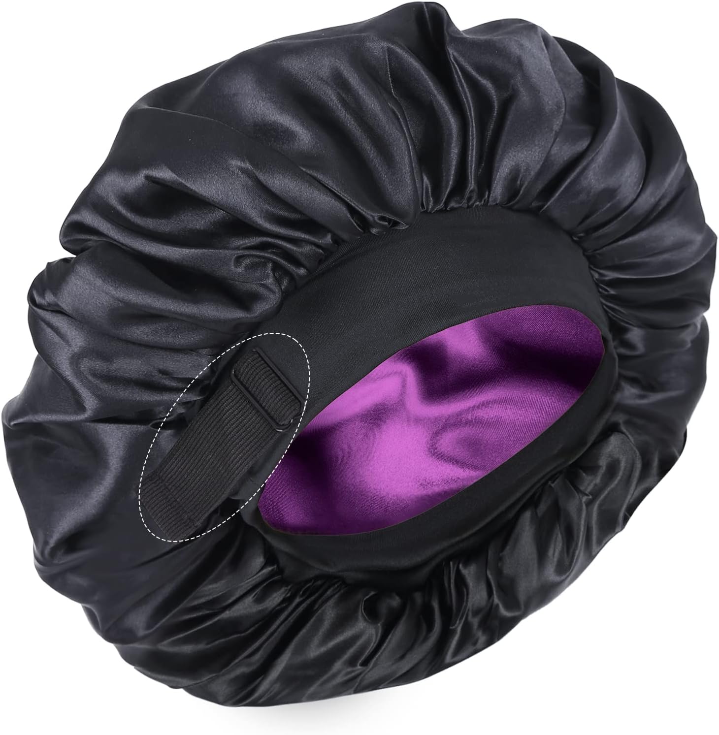 Silk Bonnet for Sleeping Double Layer Satin Bonnet Adjustable Bonnets for Black Women