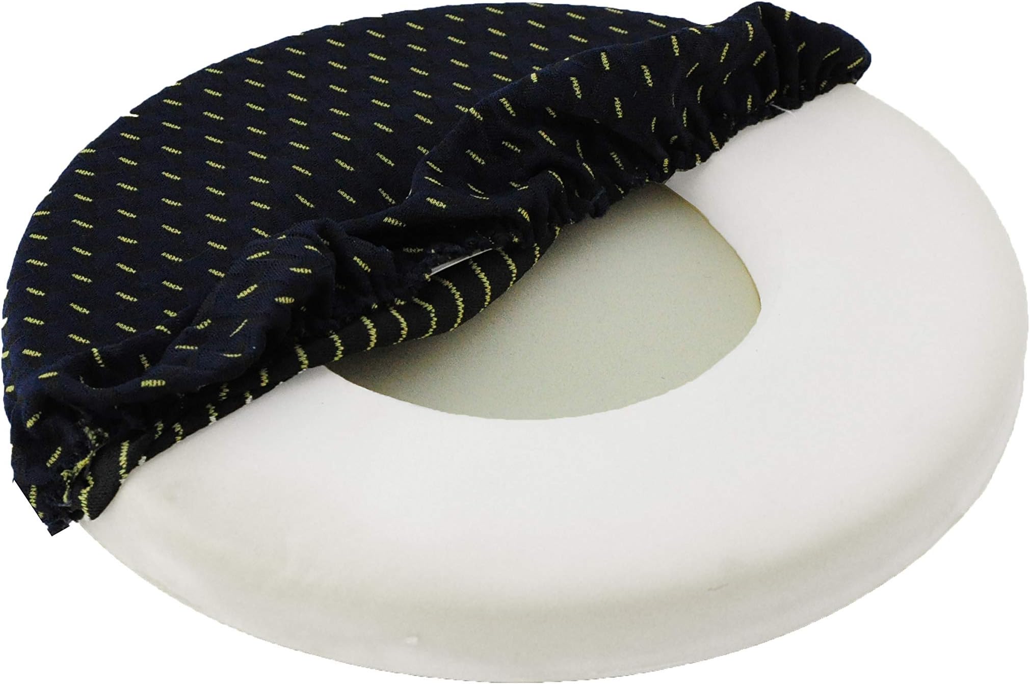 ObboMed SS-2730 360°Rotation Auto Swivel Donut Seat Cushion with a Washable Cover, Special Compact Size to Suit Car Seat Space, EVA Anti-Slip pad, Easy Movement – 33(D) x 5 cm (H) / 13” (D) x 2” (H)