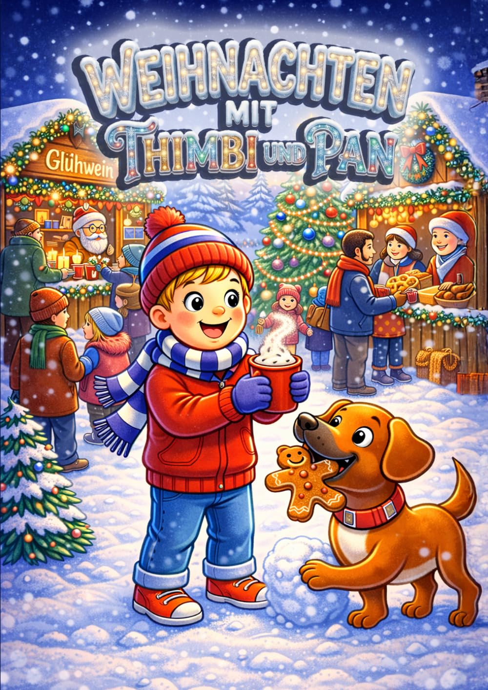Weihnachten mit Thimbi und Pan: Ein weihnachtliches Mitmachbuch für Kinder