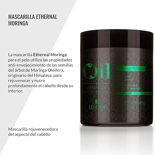 Miniatura 2 de Lendan - Mascarilla Hidratante para el Cabello - Mascarilla Moringa Ethernal - 16.9 fl oz - Para Cabello Seco o Dañado - Con Aceite de Moringa -