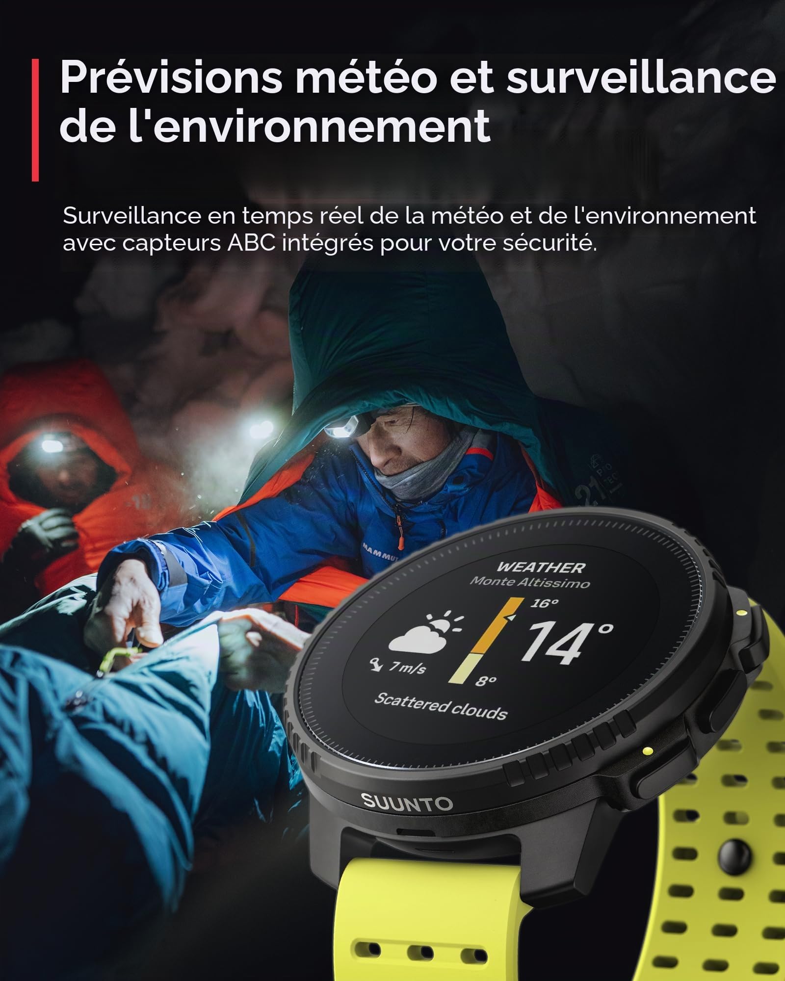 SUUNTO Verticale : Montre GPS d'aventure, Grand écran, Cartes Hors Ligne, Charge Solaire