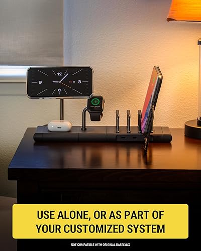Miniatura 5 de Scosche BaseLynx - Estación de carga rápida 2.0 2 en 1, soporte de cargador MagSafe Qi2 de 15 W y almohadilla de carga inalámbrica de 5 W para