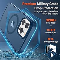 Vista 273 de SUPFINE Funda magnética para iPhone 11 con protector de pantalla (compatible con MagSafe) (protección contra caídas de grado militar), translúcida