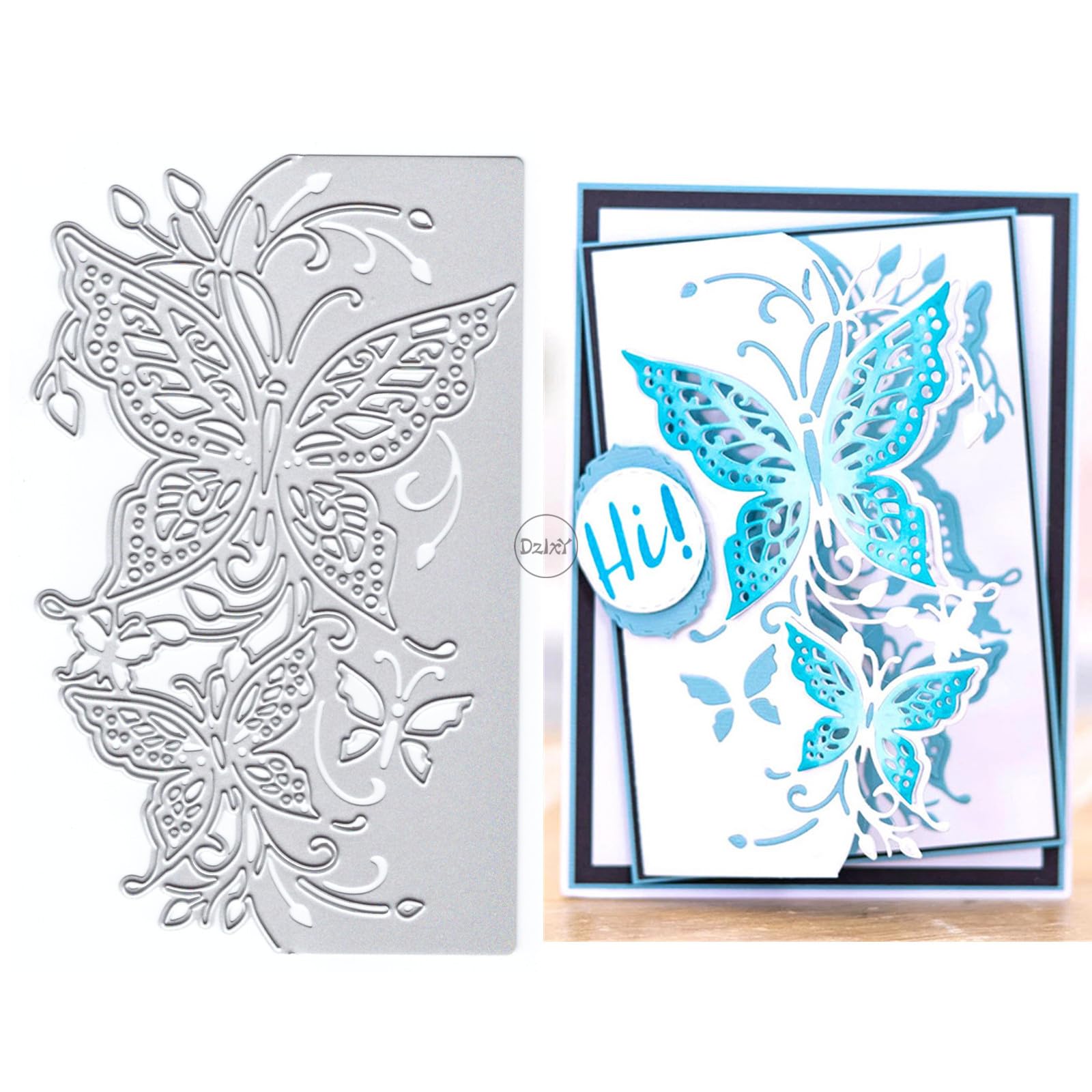 DzIxY Butterfly Lace Metal Cutting Dies for Card Making Kit Embossing Paper Die Cuts Scrapbook Machine Stencils Storage Pockets Supplies — image 1