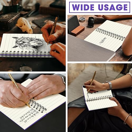 Vista 128 de Jutom 18 cuadernos pequeños en espiral, blocs de notas de 3 x 5 pulgadas, cuadernos de bolsillo pequeño a granel, mini bloc de notas con páginas