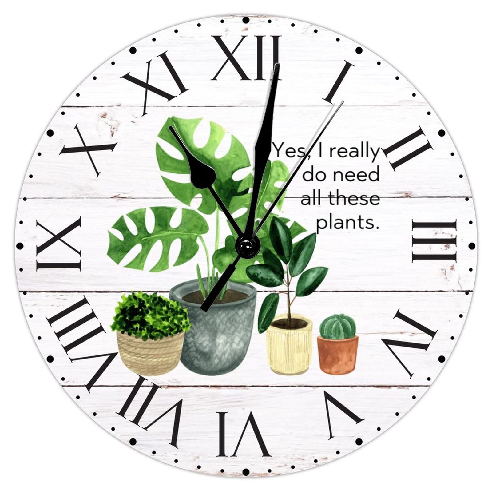 Horloge murale silencieuse en PVC de 30,5 cm à pile pour un sommeil sans bruit