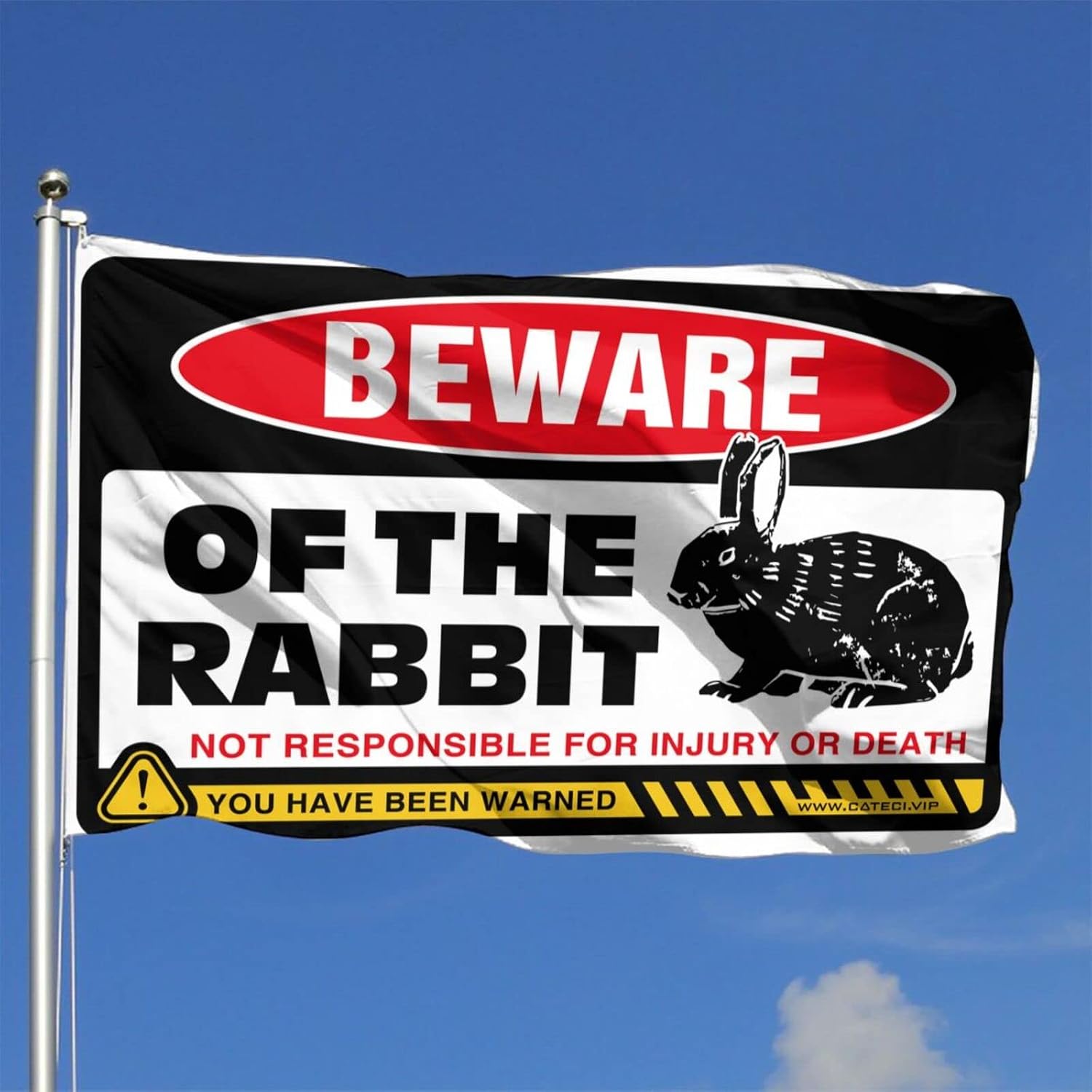 Banner For Room Beware of Rabbits Flag Big Flags For Room (Size : 120X180CM)