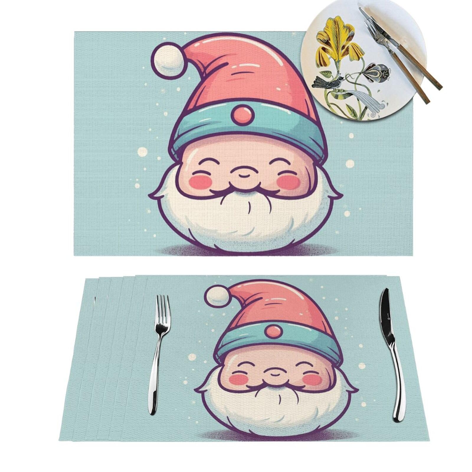 Sets de table résistants à la chaleur lavables pour table cuisine et pique-nique