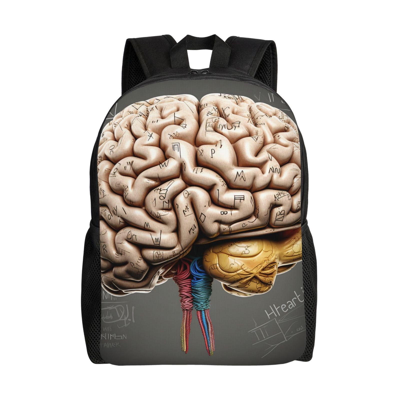 GTKSYNVE Human Brain Travel Backpack for Women Men Large Laptop Bag 16.1Inch College Bag Casual Daypack
