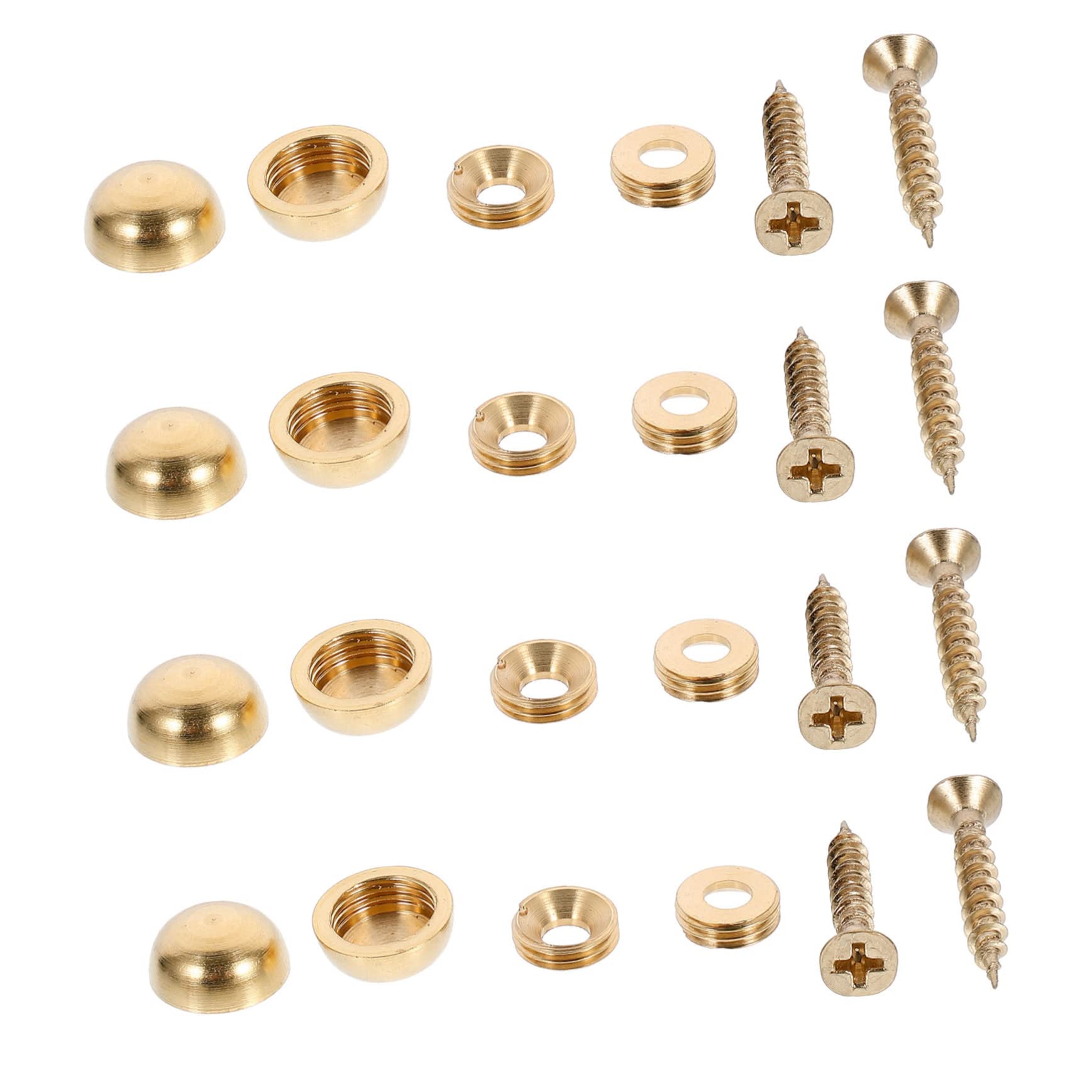 NAMOARLY Professional 8pcs Mirror Nail Fixing Screws Thickened Screws Flat Advertising Nails for Indoor/outdoor Use