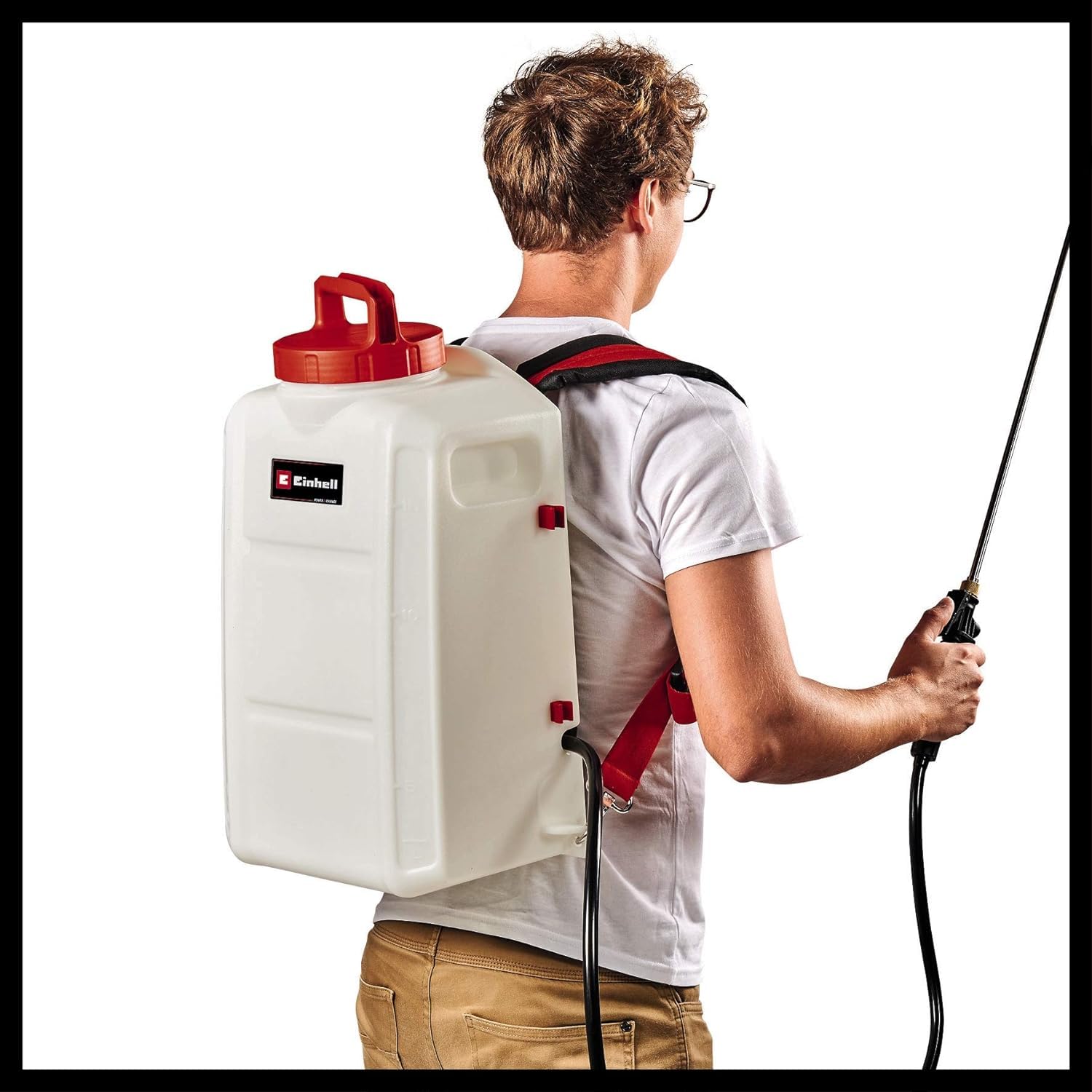 Einhell Akku-Drucksprühgerät GE-WS 18/150 Li-Solo Power X-Change (Lithium-Ionen, 15 l-Tank mit Skala, einstellbare Messingdüse, Edelstahl-Sprühlanze, ohne Akku und Ladegerät)