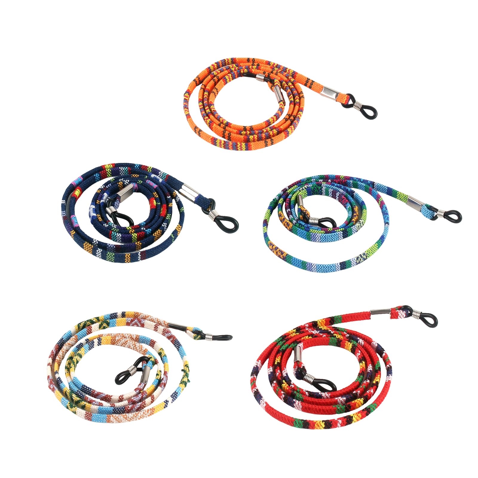 Spectacle Chain for Women, 5Pcs Glasses Chain, Specs Holder Strap for Daily Office Wear, Social Events, Sports Activities, 70cm Eye Glass Chain for Women