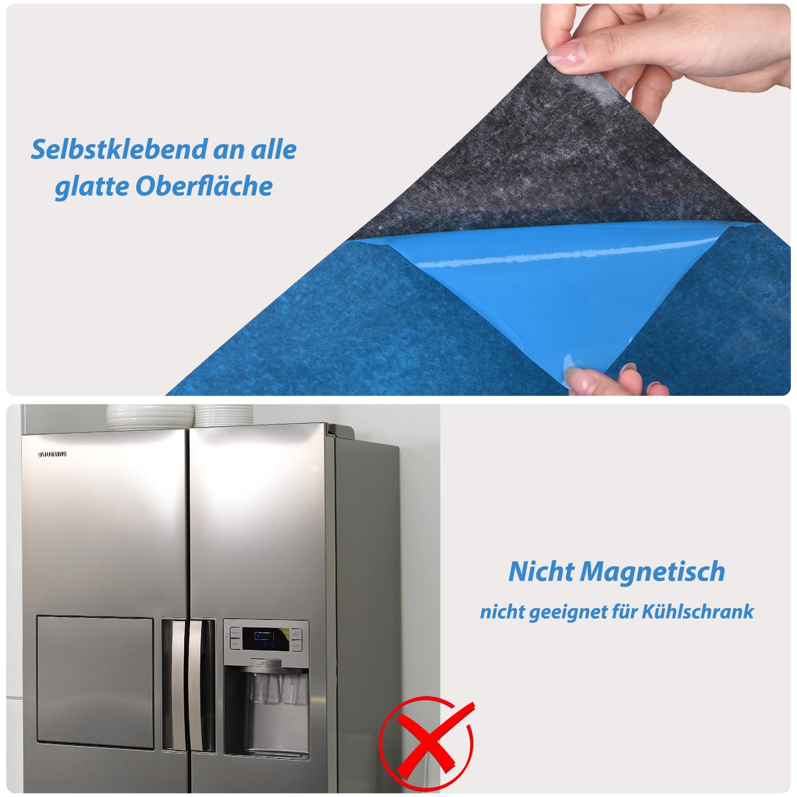 POPRUN Familien Planer Whiteboard Wochenplaner 60x40cm, Abwischbar Selbstklebend, für Wand Glas Holz Glatte Oberflächen, Haushaltsplan Terminplaner Planungstafe