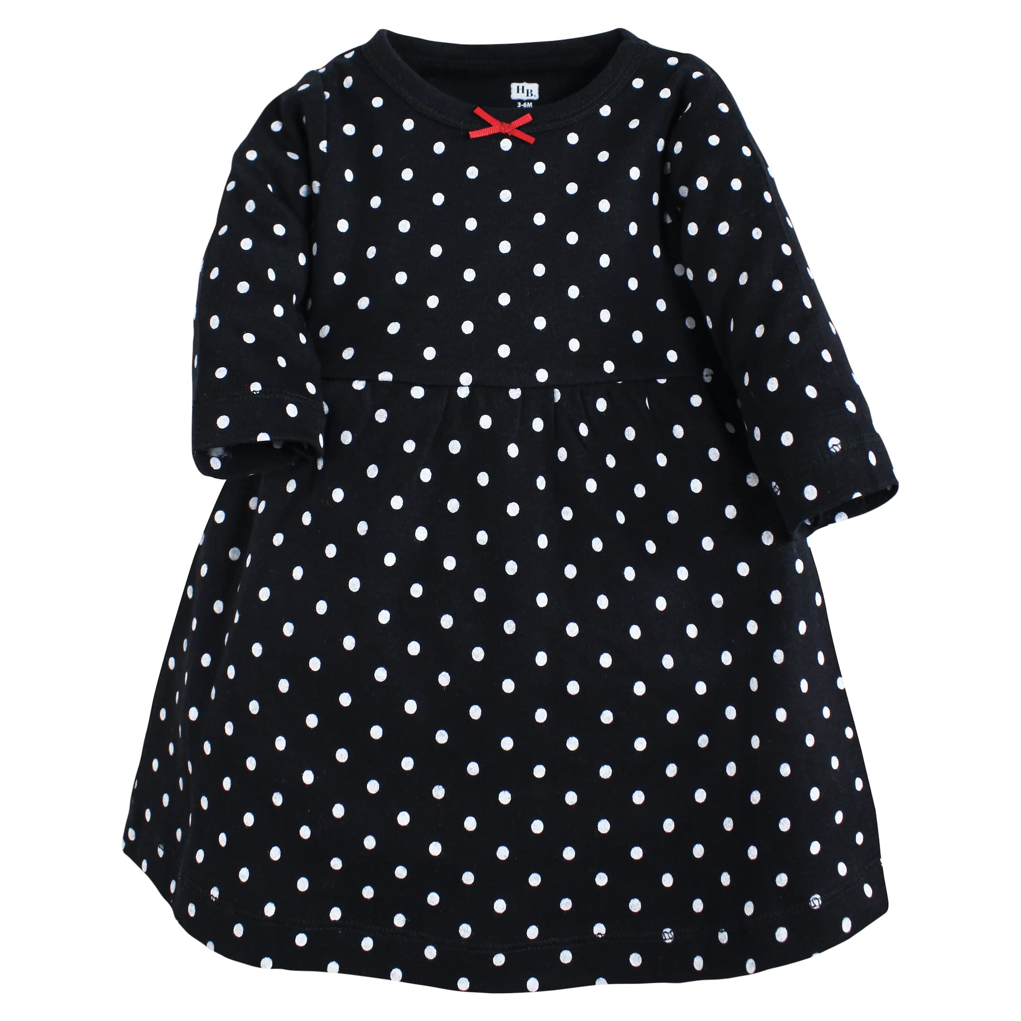 Hudson Baby Infant and Toddler Girl Cotton Dresses, White Tartan, 4 Toddler