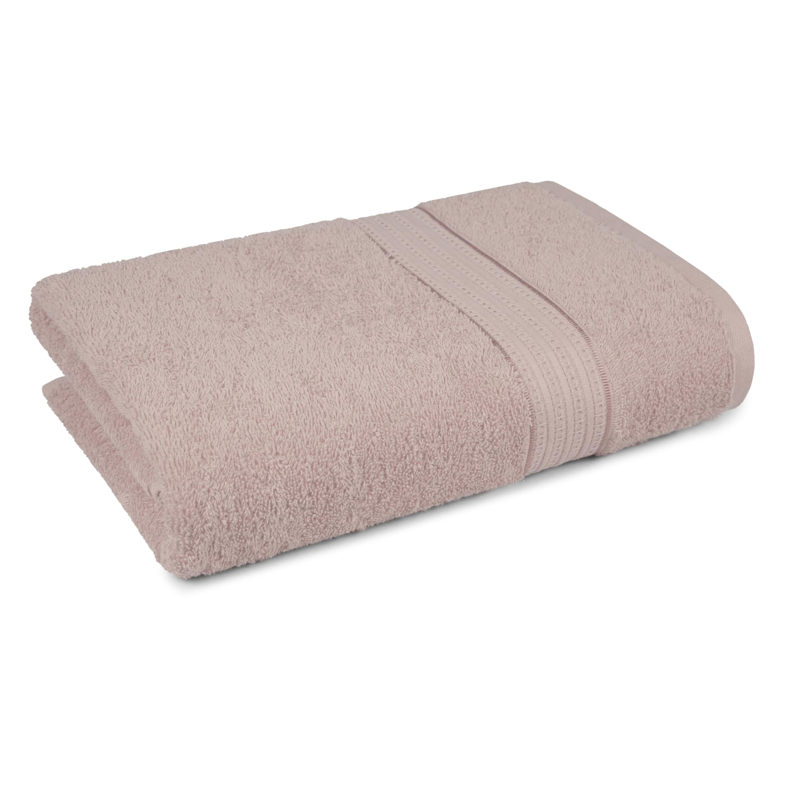 MYTRIDENT Home Essential Towels for Bath, Large Size Bathroom Towels 450 GSM, 100% Cotton Bath Towel for Men/Women, Large Bath Towel (1-Piece 75cm x 150 cm), Nature Lux, Peach