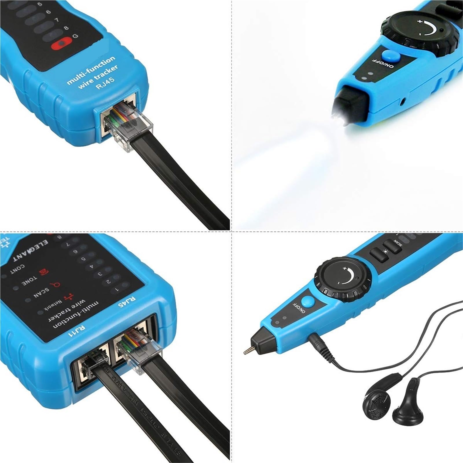 Neu FWT11 RJ11 Cat5 Cat6 RJ45 Telefon Draht Tracker LAN Netzwerk Kabel Tester Detektor Linie Finder Stationskraftwerk