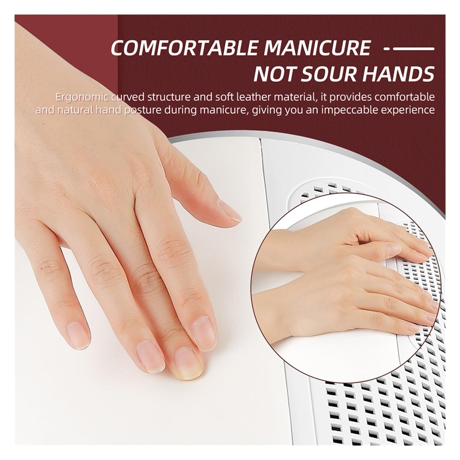 MRKU Aspirateur à poussière pour Ponceuse à Ongles, Filtre Lavable, Faible Niveau sonore, 40 W, Puissant, avec 3 Ventilateurs et 2 Sacs de récupération.