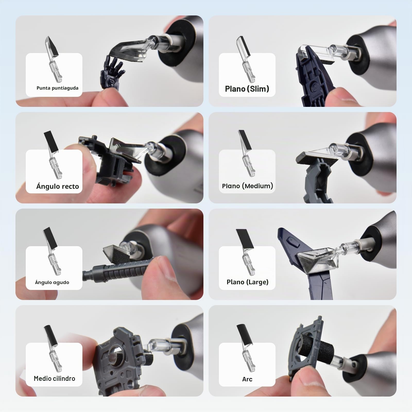 HOZO NeoSander - Mini lijadora eléctrica multifunción con 13.000 rpm para lijado preciso, ideal para impresión 3D, modelismo, artesanía y bricolaje