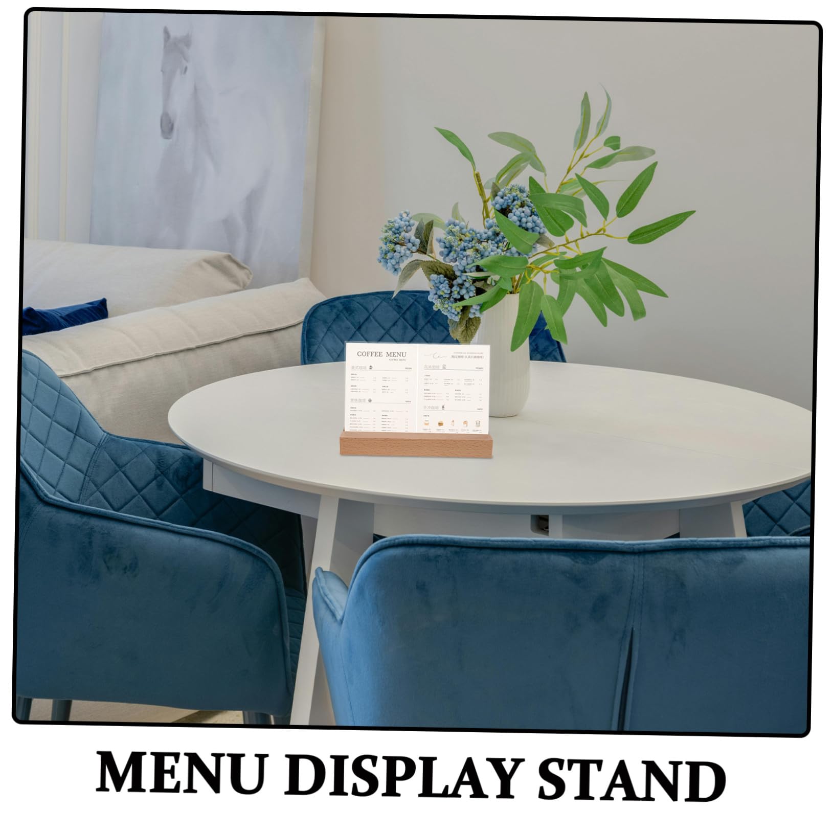 Porte-affiche en Acrylique pour Table Horizontale 5 Pièces