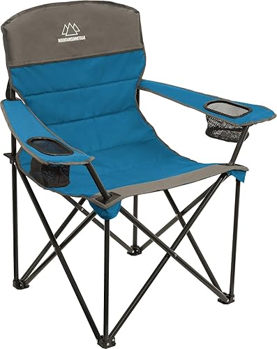 MOUNTAIN SUMMIT GEAR Caddis Sports - Silla de camping estándar acolchada con asiento y respaldo acolchados para campamento, senderismo, mochilero,