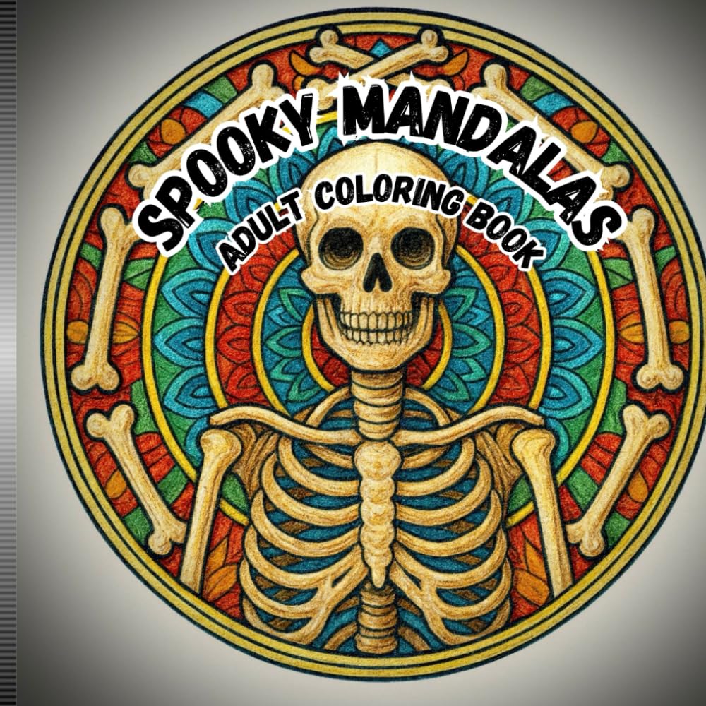 Spooky Mandalas: Adult Coloring Book