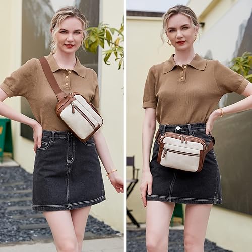 Miniatura 6 de Myhozee Riñonera - Mini moda para correr riñoneras, lindas bolsas cruzadas pequeñas para mujeres y hombres de moda para viajes, bolsa cruzada para