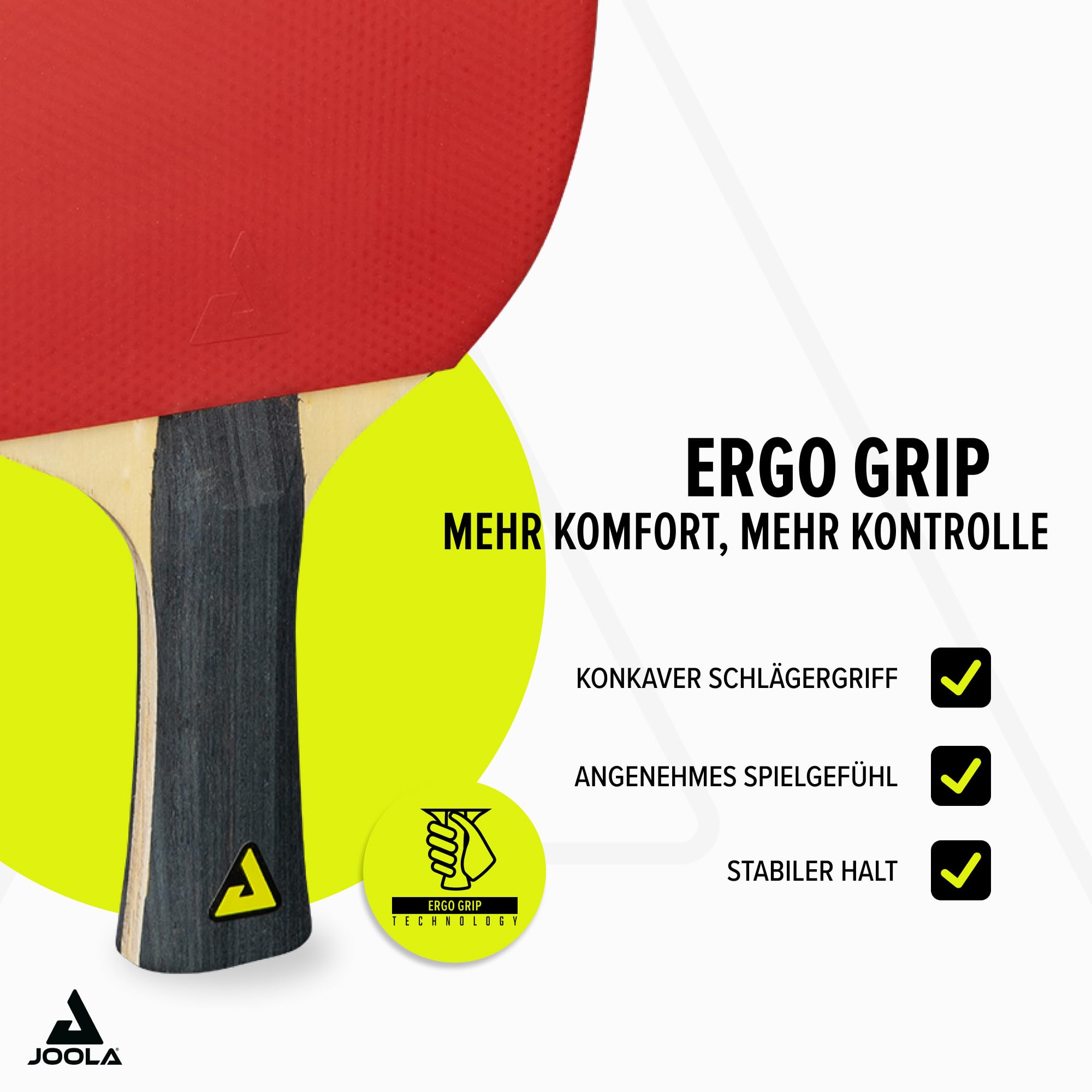 JOOLA Tischtennis Set, Tischtennis-Set mit 4 Tischtennisschlägern, Tischtennisbällen und Tragetasche
