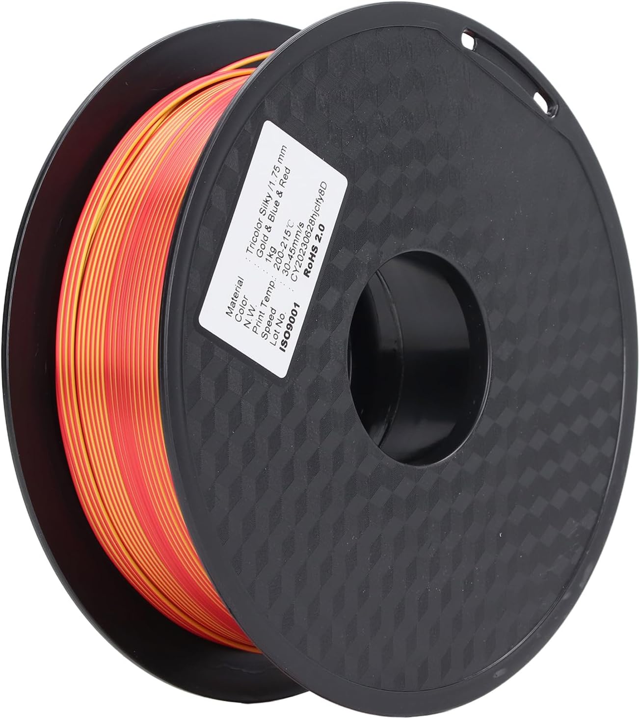 Jeanoko 3D Printing Consumable Excellent PLA Material Variable Color Neatly Wound Soft PLA 3D Printer Filament for Modeling and Crafts Gold Blue Red 1.75mm