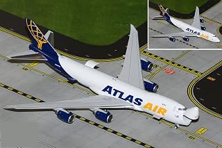 GeminiJets GJGTI2206 Atlas Air/Apex Boeing 747-8F (Interactive Series) N863GT; Scale 1:400