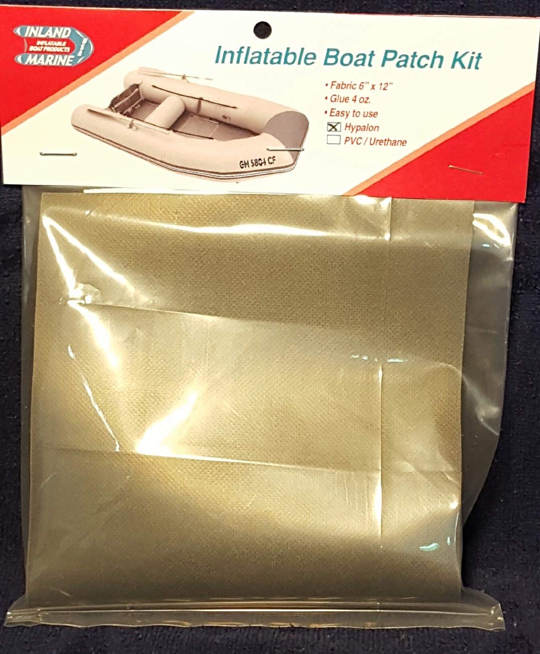 Inland Marine USA Inflatable Boat, Dinghy and Raft Patch Kit (PVC)