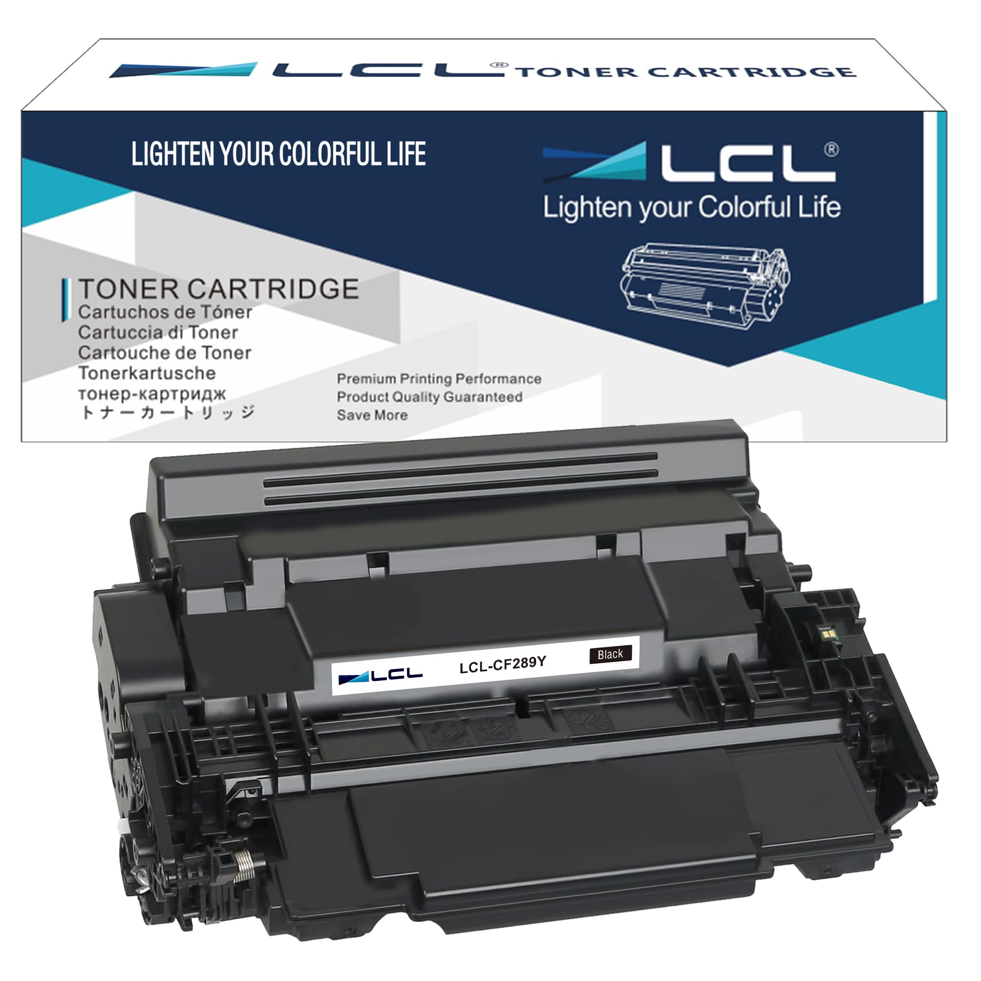 LCL CF289Y Black Toner Cartridge Extra High-Yield with Chip Replacement for HP 89X 89Y CF289X CF289Y LaserJet Enterprise M507 M507n M507dn M507dng