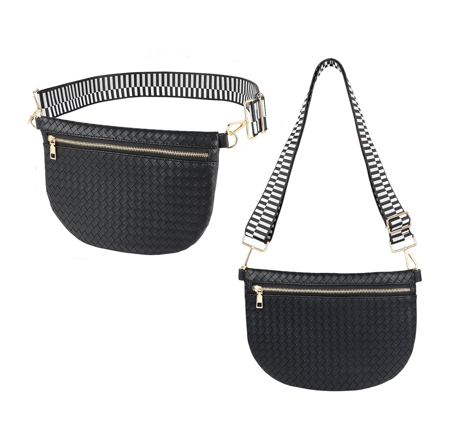 Eliaukly Women's Braided Shoulder Bag Weave Purse with Chain,Woven Crossbody Evening Small Handbag Satchel Clutch Evening Bag