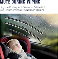 Vista 161 de 28"+20" Limpiaparabrisas frontales para Toyota Sienna 2020 2019 2018 2017 2016 2015 2014 2013 2012 2011 2010 (Juego de 2) Adaptador de gancho J/U